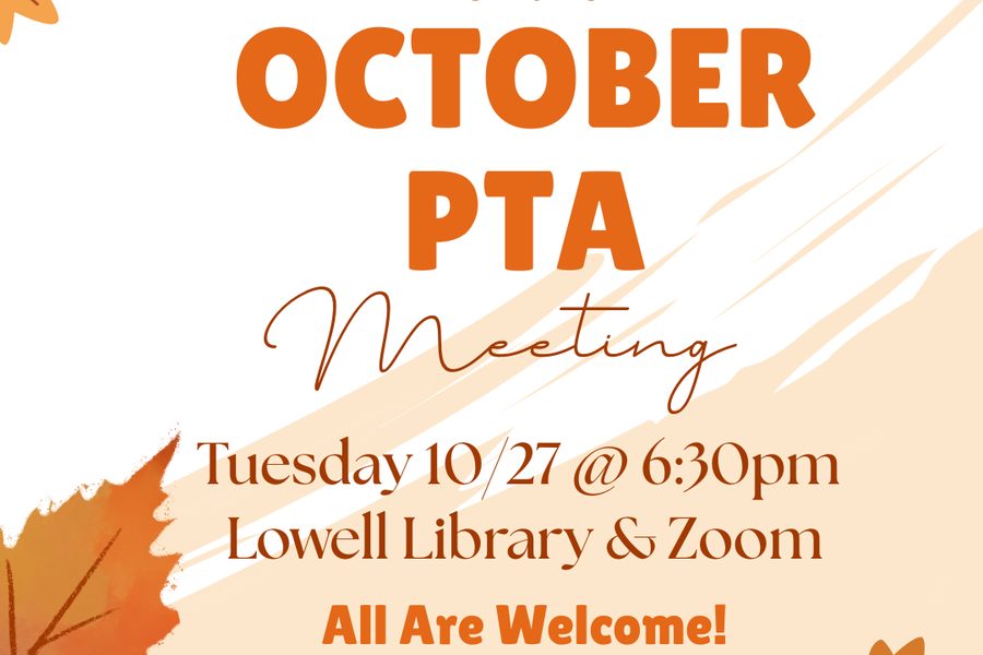 October PTA Association Meeting flyer