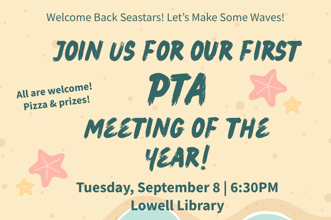 September PTA Association Meeting flyer